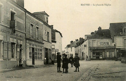 Mauves Sur Loire * La Place De L'église * épicerie Nantaise Quincaillerie Mercerie * épicerie GUEPIN POUPLARD * A. HUAUD - Mauves-sur-Loire