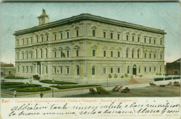 Delcampe - BARI - CAMERA DI COMMERCIO ED ARTI POSTE E TELEGRAFI SCUOLE DI COMMERCIO - EDIZ. BLUMLEIN - SPEDITA 1901 (BG5989) - Bari