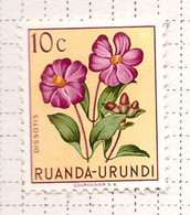 PIA - RUANDA  - 1953 : Fiori Diversi  - (Yv 177) - Used Stamps