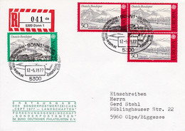 Eingedruckter R-Zettel,  5300 Bonn 1 ,  Nr. 041 Ub " Da ", Europa, FDC - R- Und V-Zettel