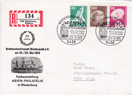 Eingedruckter R-Zettel,  5438 Westerburg, Westerw  Nr. 134 Ub "z ", Asien Philatelie - R- & V- Labels