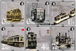 Finland. Peterspost. Lost Tram Lines Of Baltic Towns, Set Of 6 Stamps - Nuovi