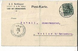 56028 - J. J. SCHLAYER - REUTLINGEN - LEDER- UND LEDERWARENFABRIK - Reutlingen
