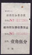 CHINA CHINE CINA JIANGXI  POSTAL ADDED CHARGE LABELS (ACL) 0.15YUAN - Autres & Non Classés