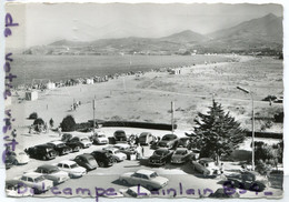 ARGELÈS SUR  MER - Vue Panoramique Sur La Plage, Parking, Nombreuses Voitures, Glacée, écrite, TBE, , Scans. - Argeles Sur Mer