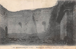 A-20-3634 : SEMBLANCAY. RUINES DU CHATEAU - Semblançay