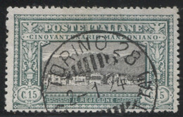 REGNO 1923 MANZONI 15 C. USATO - Used