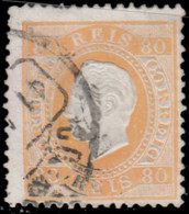 Portugal 1870. ~ YT 43 - 80 R. Louis 1er - ...-1853 Prephilately