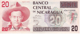 BILLETE DE NICARAGUA DE 20 CORDOBAS DEL AÑO 1990 EN CALIDAD EBC (XF) (BANK NOTE) - Nicaragua
