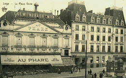 Belgique  /  Liege  // La Place Verte  // AU PHARE  Café Restaurant - Liege