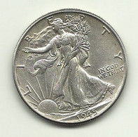 1945 - Stati Uniti 1/2 Dollar - 1916-1947: Liberty Walking