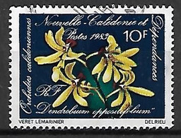 NOUVELLE  CALEDONIE   - 1983 . Y&T N° 466 Oblitéré.  Fleurs  /  Orchidées - Gebraucht