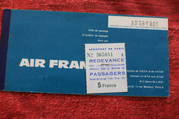 AIR FRANCE PARIS-ORLY//LISBONNE-Carte Embarquement-Billet Avion Transport Aviation Commerciale Ligne Aérienne Portuguese - Tarjetas De Embarque