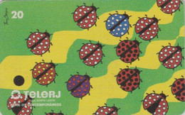 Télécarte BRESIL - TELERJ - ANIMAL - COCCINELLE  - LADYBIRD BRAZIL BRASIL Phonecard - MARIENKÄFER - 34 - Coccinelle