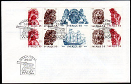 SWEDEN 1969  Warship "Vasa" FDC.  Michel 644-49 - FDC