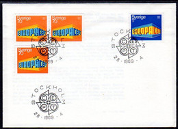 SWEDEN 1969  Europa FDC.  Michel 634-35 - FDC