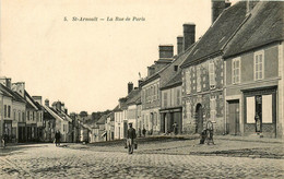 St Arnoult * La Rue De Paris * épicerie Mercerie HERVIEUX * Le Puits - St. Arnoult En Yvelines