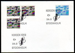 SWEDEN 1969  Nordic Countries FDC.  Michel 629-30 - FDC