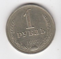 USSR RUSSIA - 1 Rouble 1987 RARE #C9 - Russie