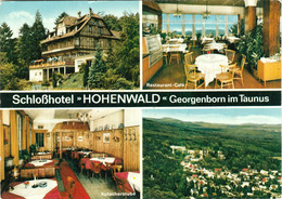 Deutschland Schlangenbad Georgenborn 1962 " Schloß- Hotel Hohenwald Mit Innenansichten " Privatkarte - Schlangenbad
