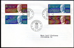 SWEDEN 1962 King's 80th Birthday FDC.  Michel 498-99 - FDC