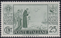 Italia    .    Yvert  .   274      .   **   .   Neuf SANS Charnière .   /   .  MNH - Neufs