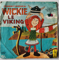 Vinyle 45 Tours Du Dessin Animé "Wickie Le Viking" - Niños