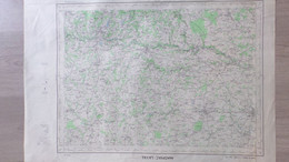 87- MAGNAC LAVAL-RARE CARTE PLAN 1966- CHATEAUPONSAC-BESSINES-SAINT AMAND MAGNAZEIX-FROMENTAL-SAINT SORNIN LEULAC-RANCON - Plakate