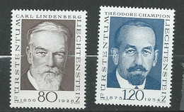 Liechtenstein   Série     Yvert N° 456   à  457  **,  2  Valeurs Neuves Sans Charnière  -  Ay 16802 - Service