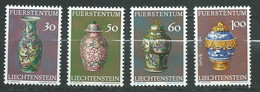 Liechtenstein   Série     Yvert N° 545   à  548  **,  4  Valeurs Neuves Sans Charnière  -  Ay 16805 - Service