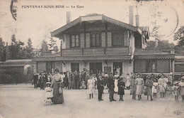 **  94  ***  FONTENAY SOUS BOIS  La Gare - Animation Gros Plan TB - Fontenay Sous Bois