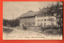 ZBA-07 Salavaux Bellerive Vully-les-Lacs  Hôtel De La Croix-Blanche. Cachets Cudrefin Et Corcelles 1906 - VD Vaud