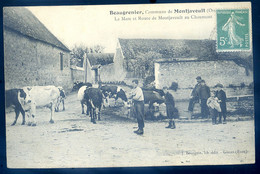 Cpa Du 60 Beaugrenier , Commune De Montjavoult , La Mare Et La Route De Montjavoult à Chaumont   SE20-5 - Montjavoult