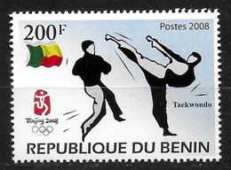 BENIN N° 990 * *  ( Cote 3e ) Jo 2008 Taekwondo - Non Classés