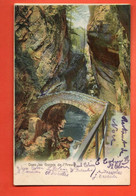 ZBA-09 RARE DAns Les Gorges De L'Areuse. Précurseur. Circulé En 1904, Tampon Auvernier - Auvernier