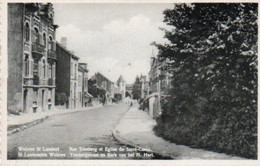 Woluwe-st-Lambert Rue Tomberg Et église Du Sacré Coeur  Carte Festonnée Circulé En19??? - St-Lambrechts-Woluwe - Woluwe-St-Lambert