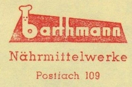 EMA METER STAMP FREISTEMPEL BARTHMANN Nährmittelwerke LANGERBERG 1964 COOKING KÜCHE - Food