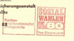 EMA METER STAMP FREISTEMPEL BERLIN SOZIAL WAHLER - Franking Machines (EMA)