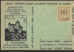France Chambre De Commerce De Saumur (Maury N°5) Sur Cartes. - Otros & Sin Clasificación
