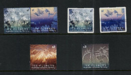 (stamps 22-09-2020) Australia AAT (4+2 Stamps) Ice Flowers - Usados