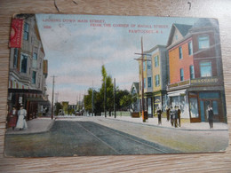 PAWTUCKET Main Street From The Corner Of Magill Street - Pawtucket