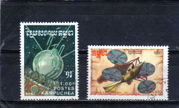 KAMPUCHEA  1987  Y.T. N° 726  à  732  Incomplet  Oblitéré - Kampuchea