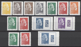 N°5270/71-5248 Au 5254-1601/1602-Série De 14 Timbres Marianne L'engagée - Adhesive Stamps