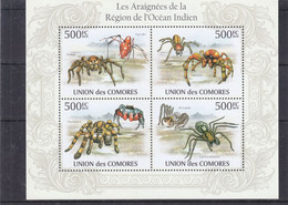 Araignées - Comores - Yvert 1971 / 4 ** - Valeur 15 Euros - Araignées