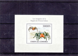 Araignées - Comores - Yvert BF 267 ** - Valeur 22 Euros - Spinnen
