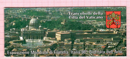 Città Del Vaticano 1998, Esposizione Mondiale Di Filatelia (o) - Cuadernillos