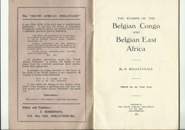 The Stamps Of The Belgian COngo And Belgian East Africa By H.Mallet-Veale, The South African Philatelist Johannesburg, 1 - Colonies And Offices Abroad