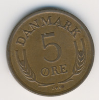 DANMARK 1962: 5 Öre, KM 848 - Denemarken