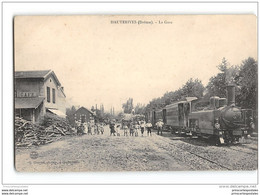 CPA 26 Hauterives La Gare Et Le Train Tramway Ligne De St Vallier Le Grand Serre - Hauterives