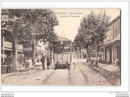 CPA 13 Luynes Place  Centrale Station Des Tramways - Luynes